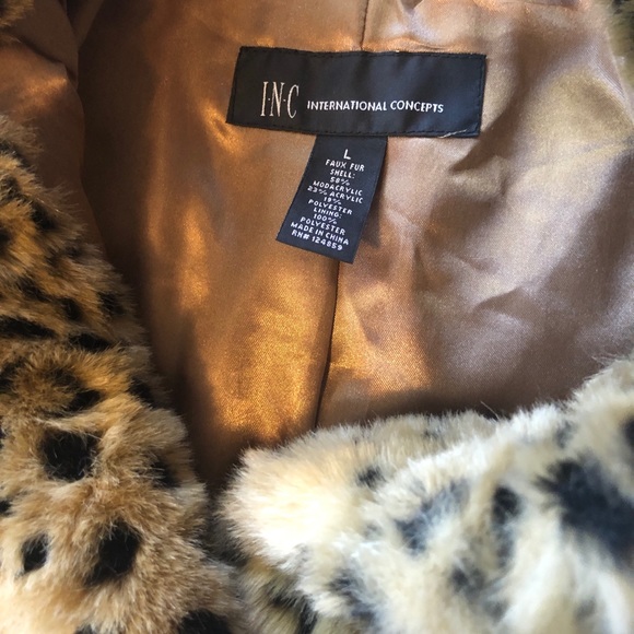 Rockabilly Pinup Leopard faux fur coat ✨ - Picture 4 of 5